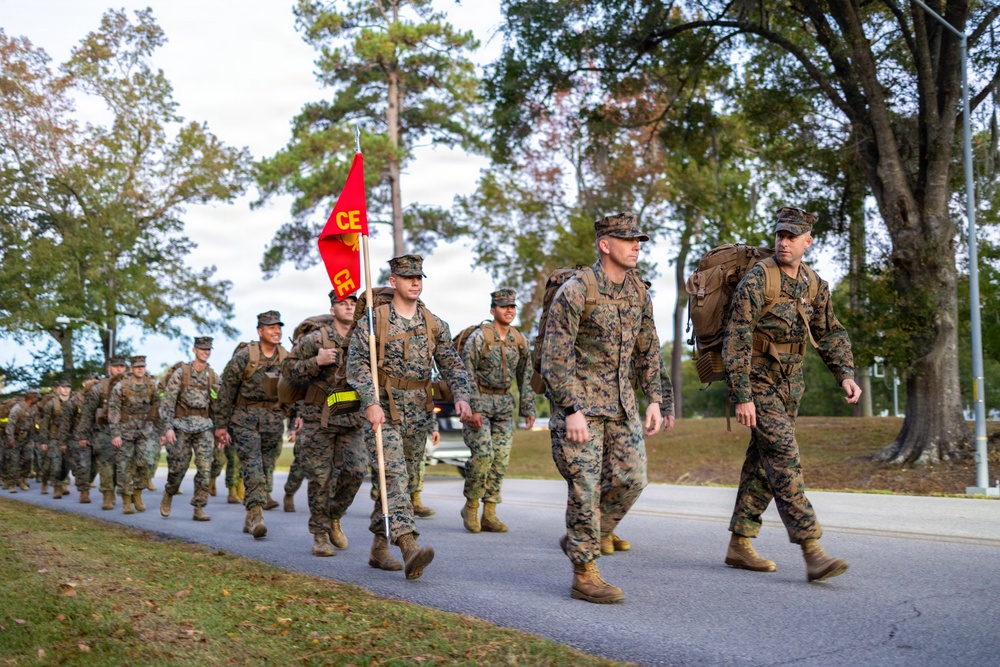 26th MEU Command Element conducts hike 26th MEU Command Element conducts hike