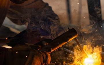 Marines Sharpen Engineering Skills with Boom Lift, Welding Training