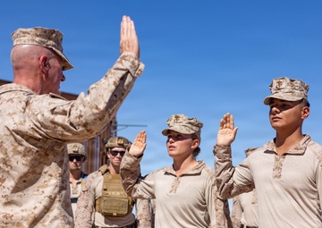 The Commandant, Gen. Eric M. Smith and Sgt. Maj. Carlos A. Ruiz visits Marines at Southern Border Barrier