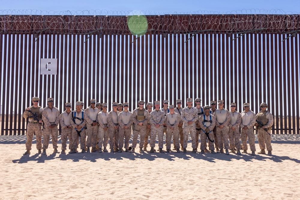 The Commandant, Gen. Eric M. Smith and Sgt. Maj. Carlos A. Ruiz visits Marines at Southern Border Barrier