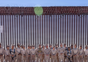 The Commandant, Gen. Eric M. Smith and Sgt. Maj. Carlos A. Ruiz visits Marines at Southern Border Barrier