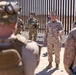 The Commandant, Gen. Eric M. Smith and Sgt. Maj. Carlos A. Ruiz visits Marines at Southern Border Barrier