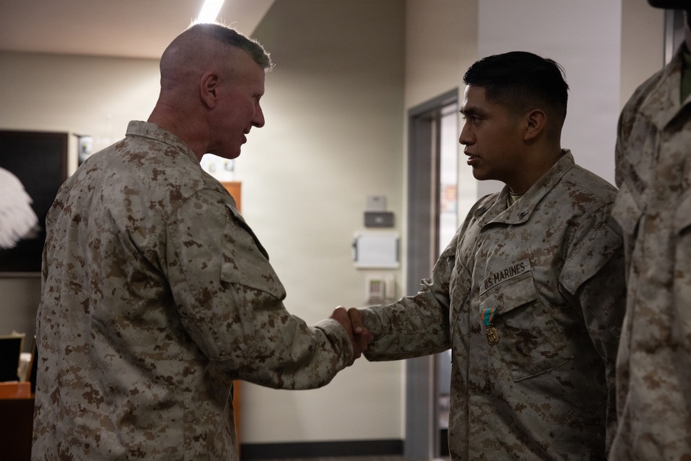 The Commandant, Gen. Eric M. Smith and Sgt. Maj. Carlos A. Ruiz visits Marines at MAWTS-1