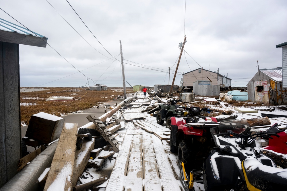 Coast Guard conducts post-storm assessments, cleanup operations in western Alaska