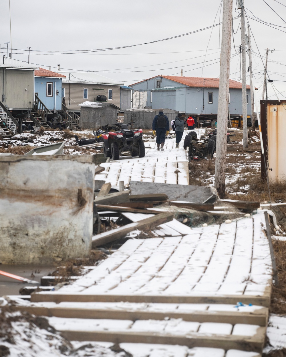 Coast Guard conducts post-storm assessments, cleanup operations in western Alaska