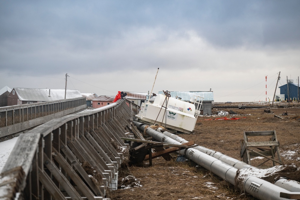 Coast Guard conducts post-storm assessments, cleanup operations in western Alaska