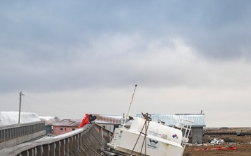 Coast Guard conducts post-storm assessments, cleanup operations in western Alaska