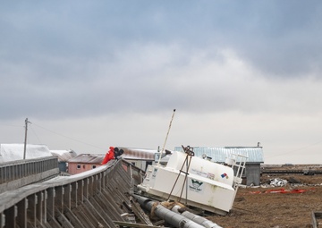 Coast Guard conducts post-storm assessments, cleanup operations in western Alaska
