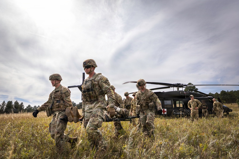 Hoist training with the Originals and South Dakota National Guard