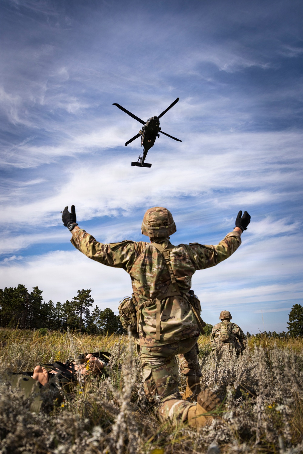 Hoist training with the Originals and South Dakota National Guard