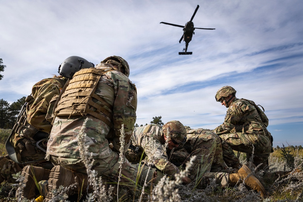 Hoist training with the Originals and South Dakota National Guard