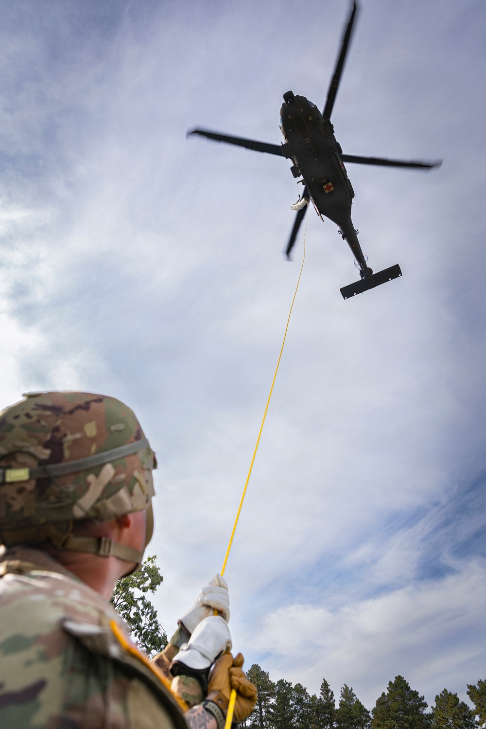 Hoist training with the Originals and South Dakota National Guard