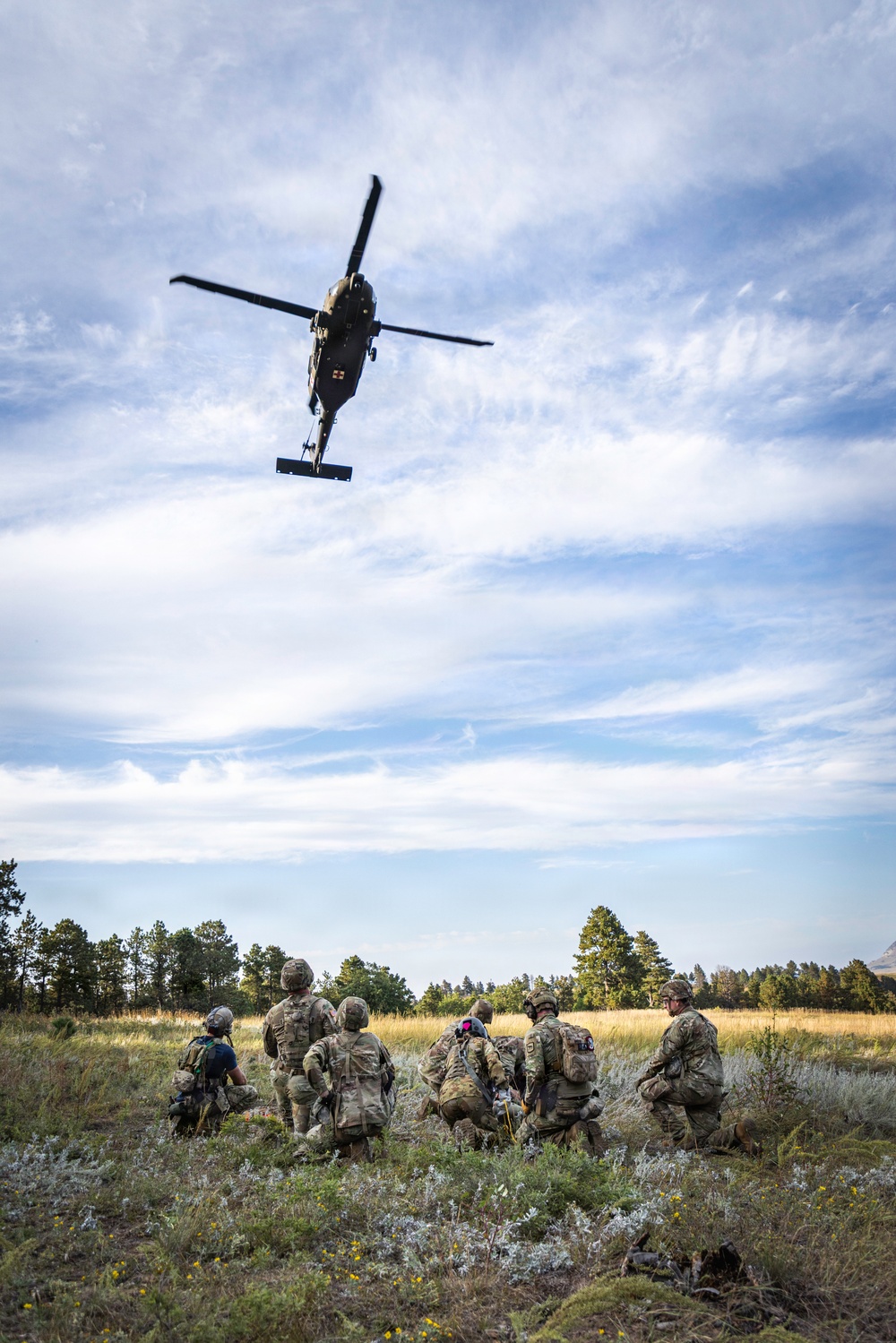 Hoist training with the Originals and South Dakota National Guard