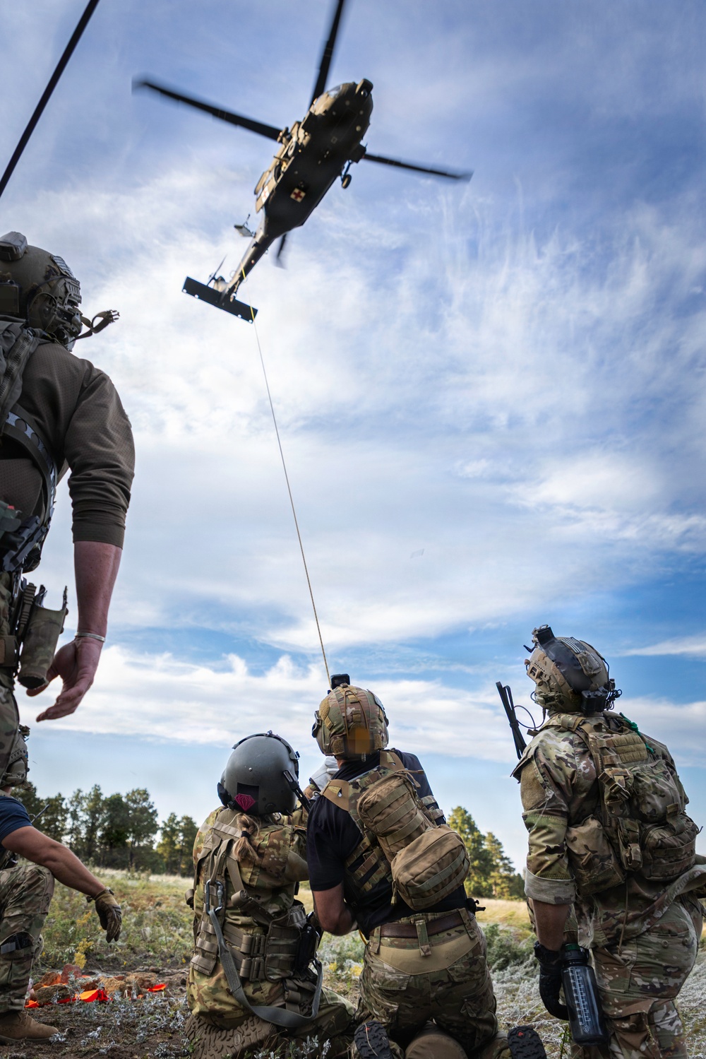 Hoist training with the Originals and South Dakota National Guard