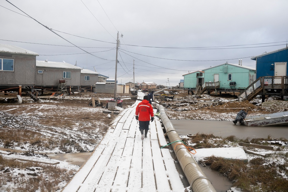 Coast Guard conducts post-storm assessments, cleanup operations in western Alaska