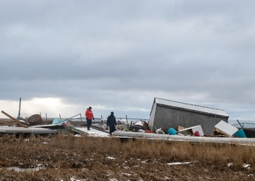 Coast Guard conducts post-storm assessments, cleanup operations in western Alaska