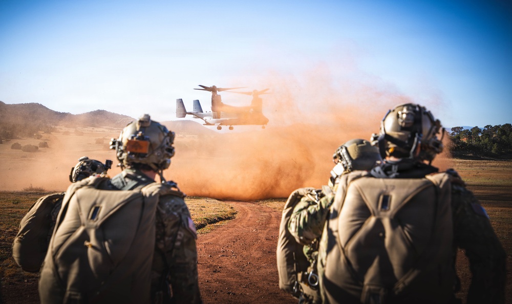 The Originals free-fall from Marine Corps Osprey