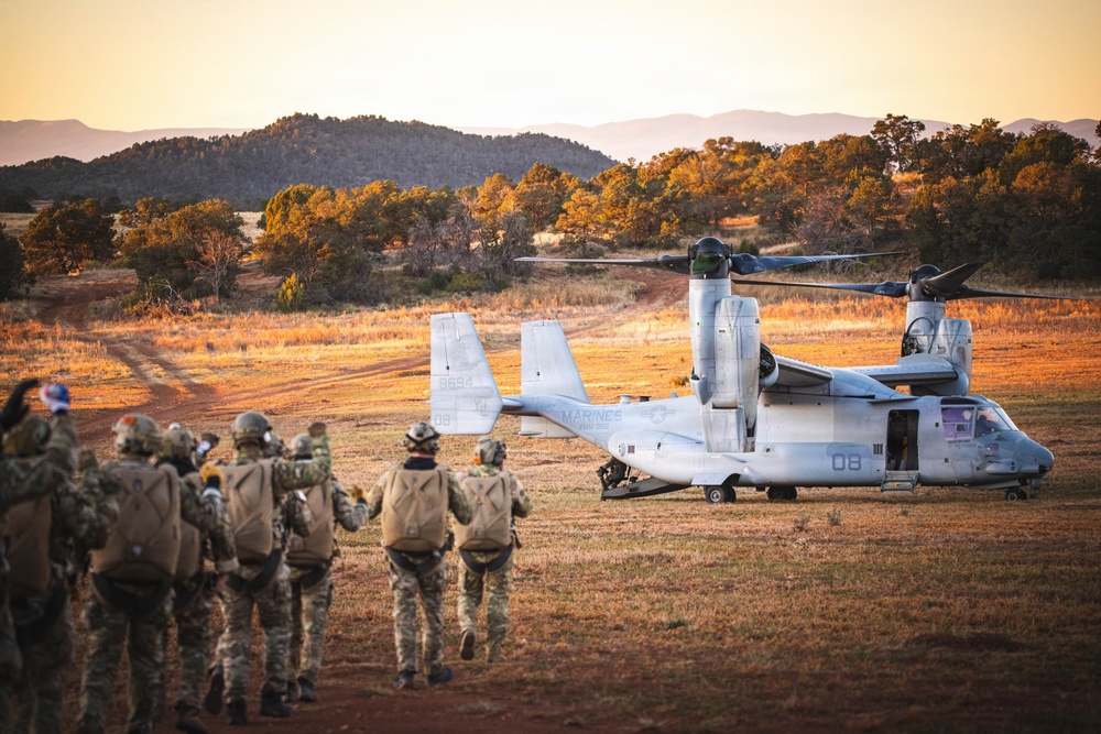 The Originals free-fall from Marine Corps Osprey