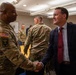 Lt. Col. Steven Jackson shakes hands with a Deputy Assistant Director of the U.S. Secret Service