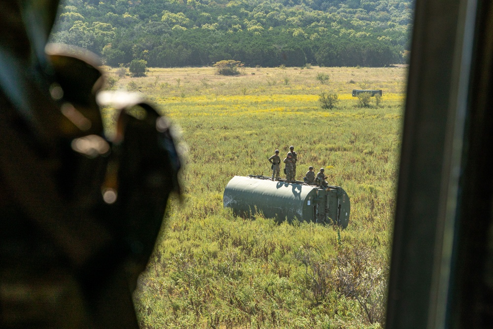 74th Multirole Bridge Company helocast training