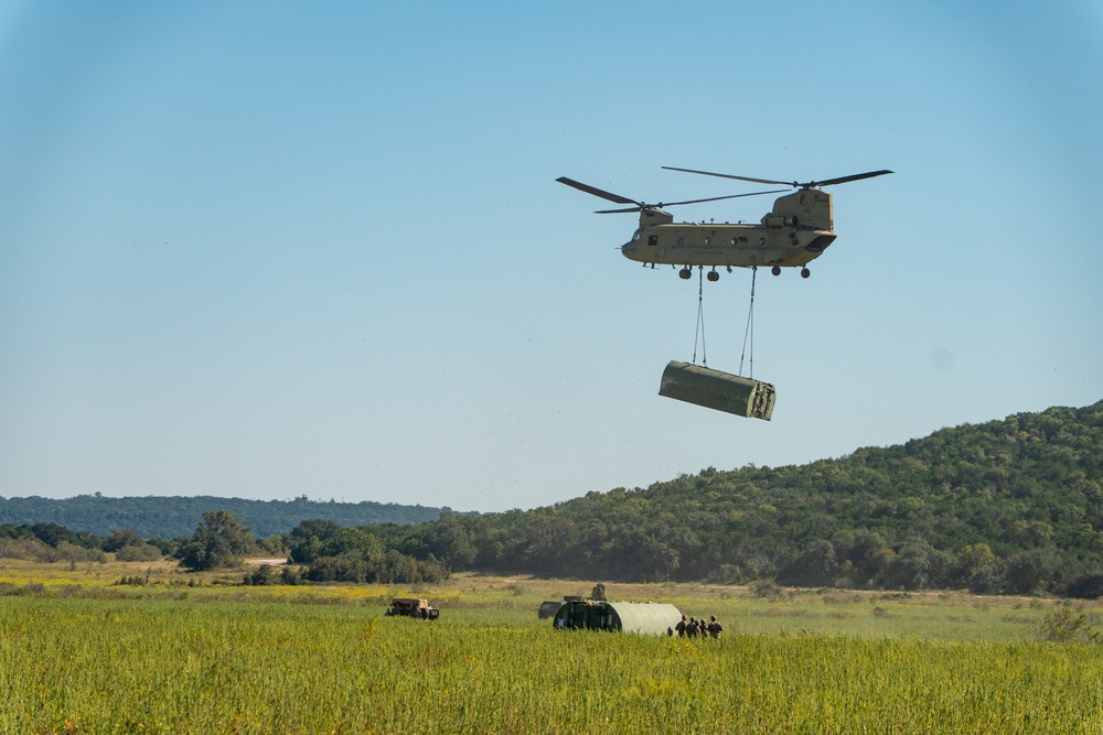 74th Multirole Bridge Company helocast training