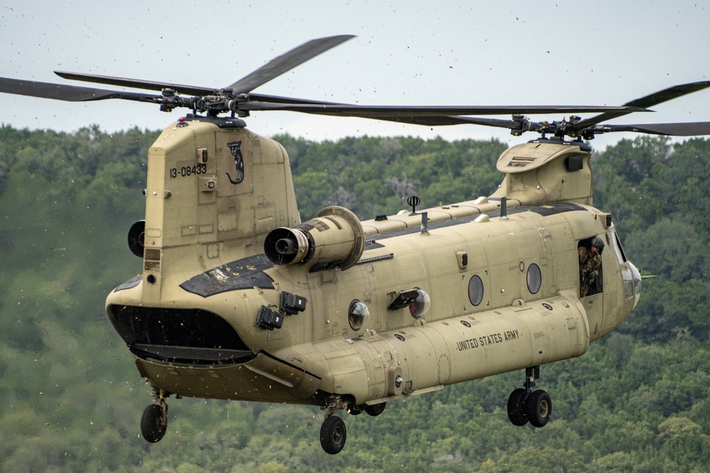 74th Multirole Bridge Company helocast training