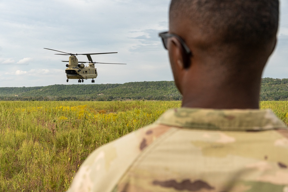 74th Multirole Bridge Company helocast training