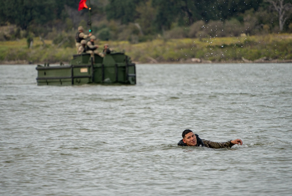 74th Multirole Bridge Company helocast training