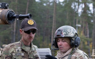 3rd Battalion, 8th Cavalry Regiment run live-fire accuracy screening test with M1A2 Abrams tanks