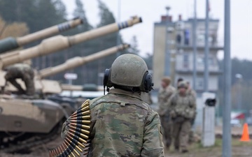 3rd Battalion, 8th Cavalry Regiment run live-fire accuracy screening test with M1A2 Abrams tanks