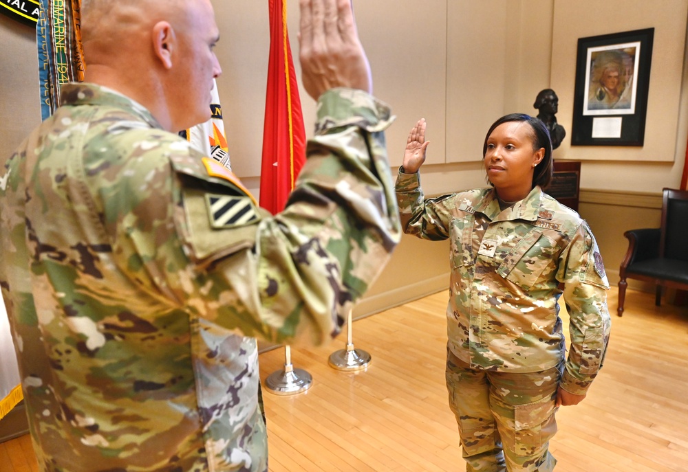 Brig. Gen. Natasha S. Taylor Reaffirms Oath of Office Brig. Gen. Natasha S. Taylor Reaffirms Oath of Office