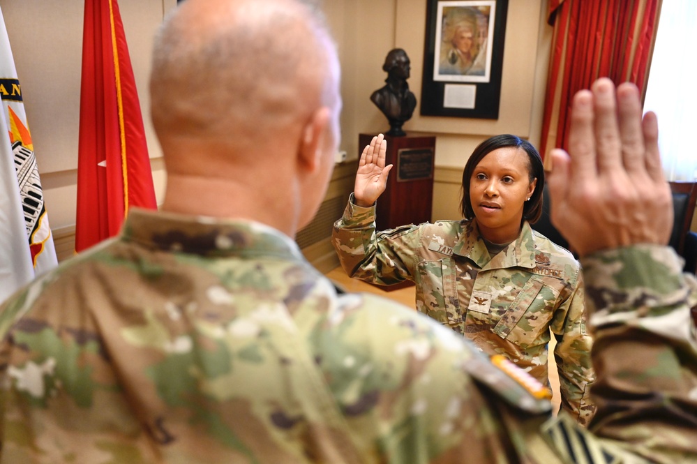 Brig. Gen. Natasha S. Taylor Reaffirms Oath of Office Brig. Gen. Natasha S. Taylor Reaffirms Oath of Office