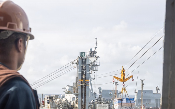 22nd MEU(SOC) | San Antonio Conducts Replenishment-at-sea