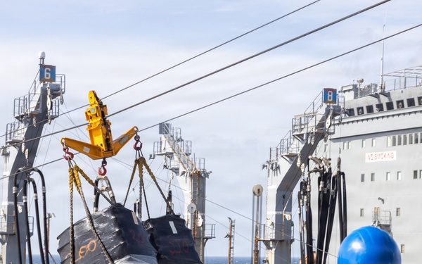 22nd MEU(SOC) | San Antonio Conducts Replenishment-at-sea