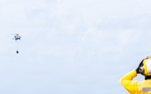 22nd MEU(SOC) | San Antonio Conducts Replenishment-at-sea