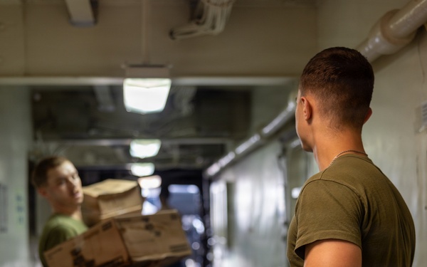 22nd MEU(SOC) | San Antonio Conducts Replenishment-at-sea