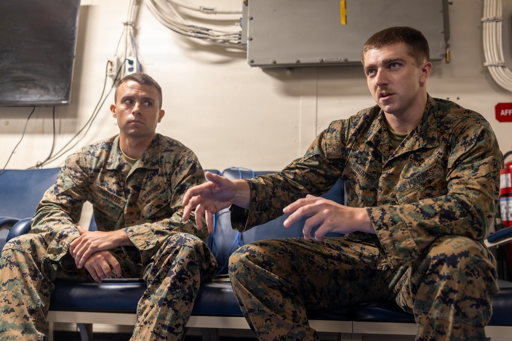 22nd MEU(SOC) | Marines Conduct PME Aboard San Antonio 22nd MEU(SOC) | Marines Conduct PME Aboard San Antonio