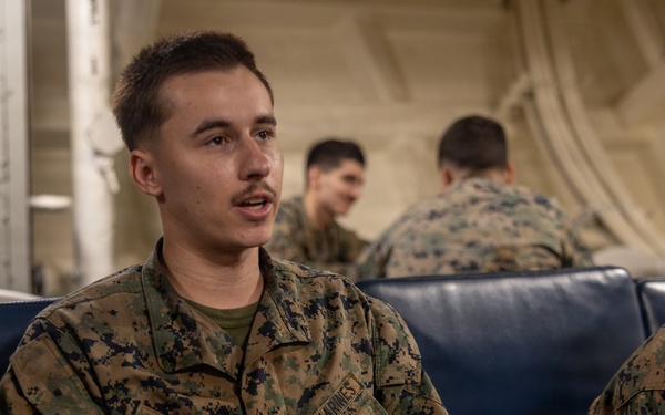 22nd MEU(SOC) | Marines Conduct PME Aboard San Antonio