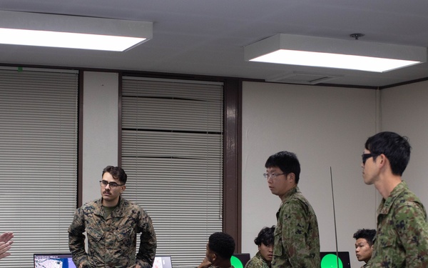 MCAS Iwakuni Marines and JGSDF members conduct virtual SUAS tracking during Active Shield 26