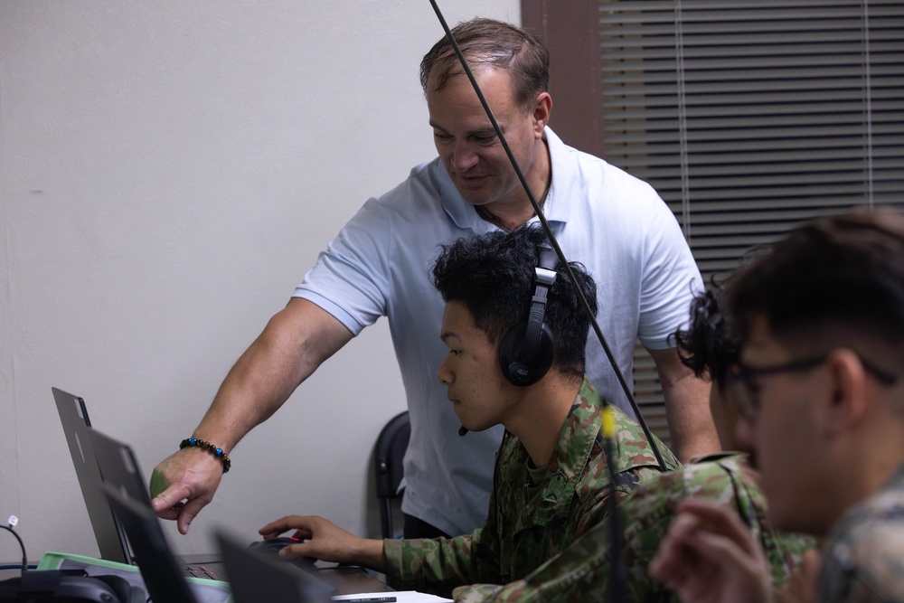 MCAS Iwakuni Marines and JGSDF members conduct virtual SUAS tracking during Active Shield 26 MCAS Iwakuni Marines and JGSDF members conduct virtual SUAS tracking during Active Shield 26