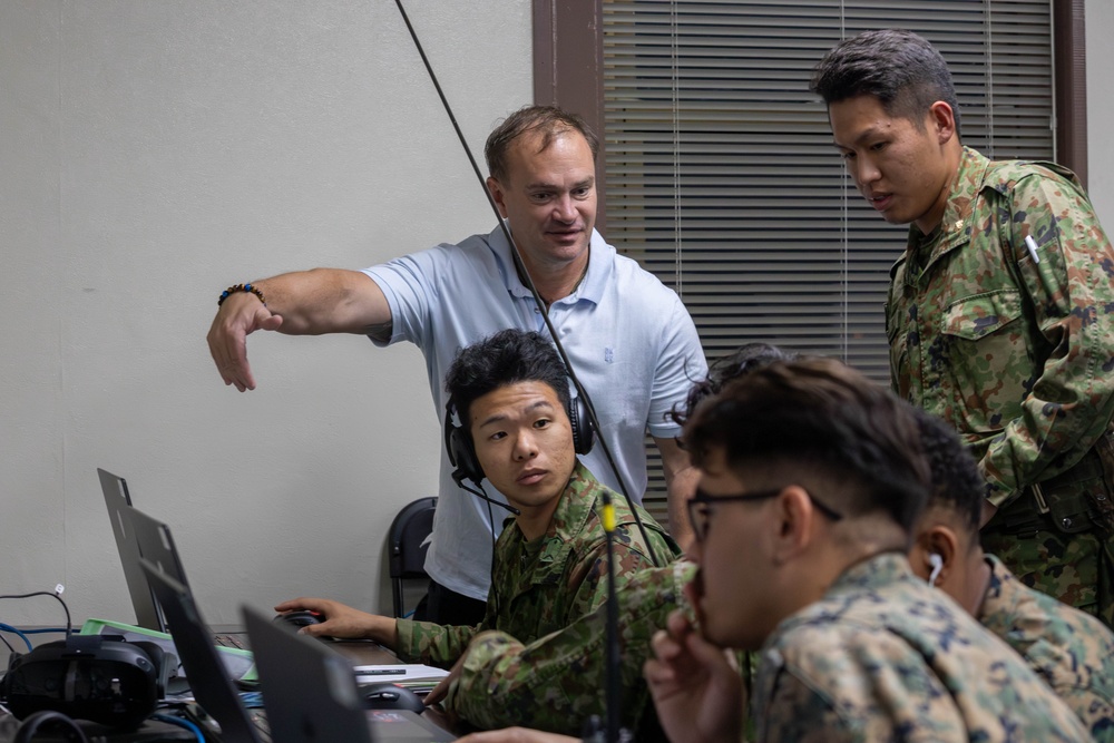 MCAS Iwakuni Marines and JGSDF members conduct virtual SUAS tracking during Active Shield 26 MCAS Iwakuni Marines and JGSDF members conduct virtual SUAS tracking during Active Shield 26