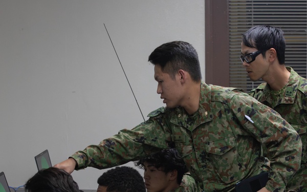 MCAS Iwakuni Marines and JGSDF members conduct virtual SUAS tracking during Active Shield 26
