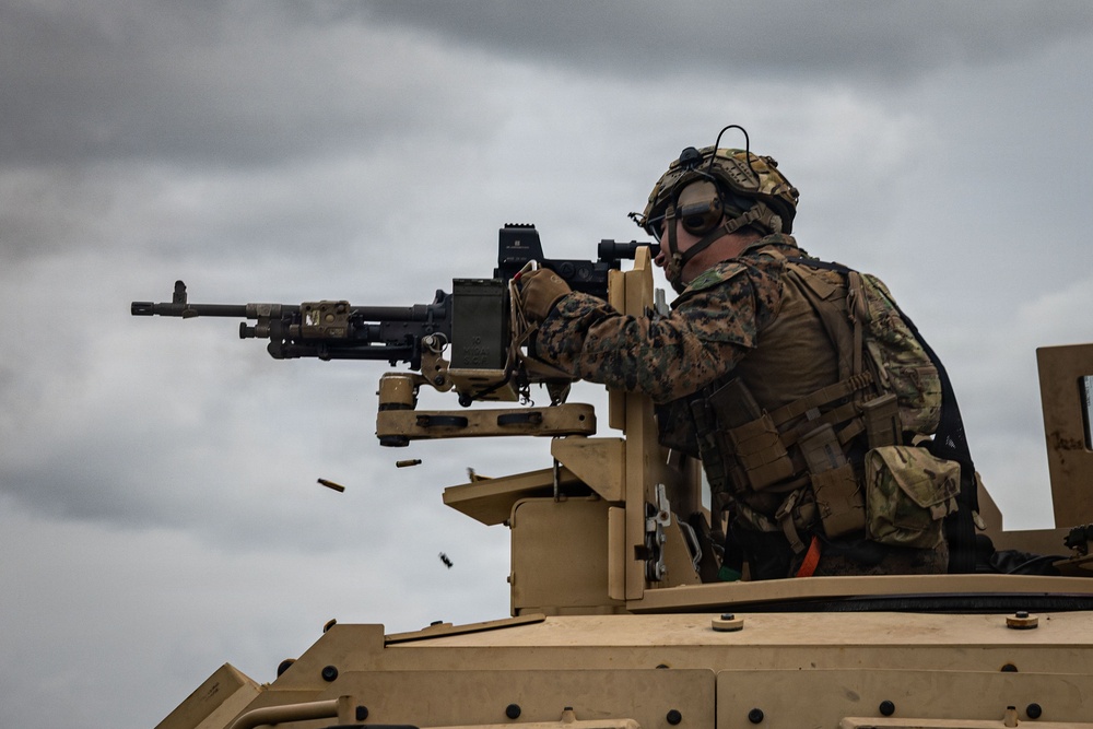22nd MEU(SOC) | BLT 3/6 CAAT Black Conducts Machine Gun Range on Camp Santiago, Puerto Rico 22nd MEU(SOC) | BLT 3/6 CAAT Black Conducts Machine Gun Range on Camp Santiago, Puerto Rico
