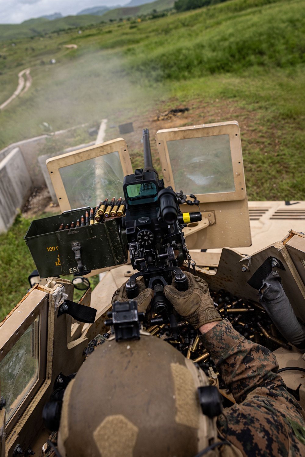 22nd MEU(SOC) | BLT 3/6 CAAT Black Conducts Machine Gun Range on Camp Santiago, Puerto Rico 22nd MEU(SOC) | BLT 3/6 CAAT Black Conducts Machine Gun Range on Camp Santiago, Puerto Rico