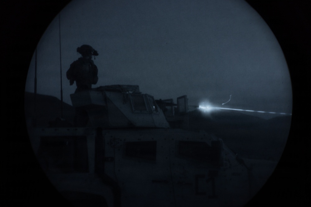 22nd MEU(SOC) | BLT 3/6 CAAT Black Conducts Night Machine Gun Range on Camp Santiago, Puerto Rico 22nd MEU(SOC) | BLT 3/6 CAAT Black Conducts Night Machine Gun Range on Camp Santiago, Puerto Rico