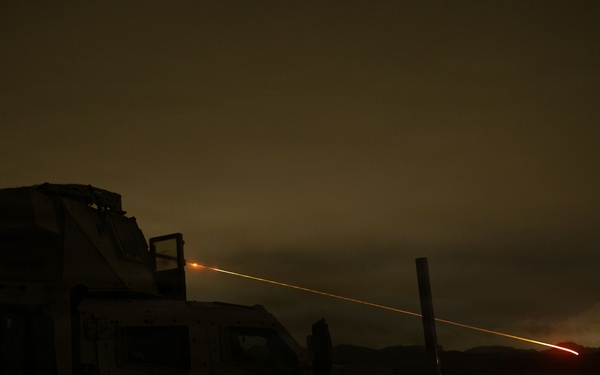 22nd MEU(SOC) | BLT 3/6 CAAT Black Conducts Night Machine Gun Range on Camp Santiago, Puerto Rico