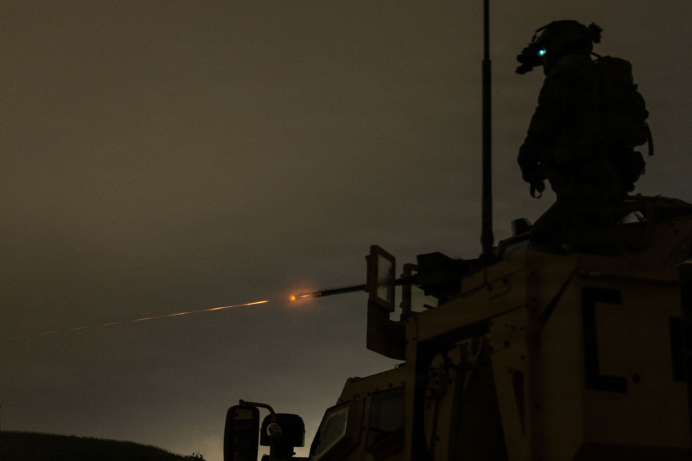 22nd MEU(SOC) | BLT 3/6 CAAT Black Conducts Night Machine Gun Range on Camp Santiago, Puerto Rico 22nd MEU(SOC) | BLT 3/6 CAAT Black Conducts Night Machine Gun Range on Camp Santiago, Puerto Rico