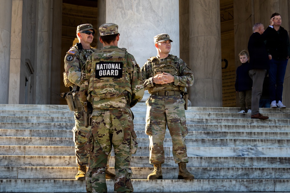 JTF-D.C. GA National Guard - Thomas Jefferson Memorial