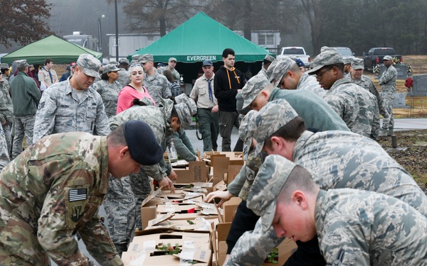 916th at Goldsboro's 6th Annual Wreaths Across America Ceremony
