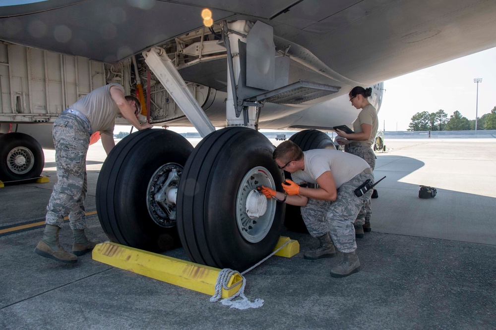 916 ARW inspects KC-135 for the last time 916 ARW inspects KC-135 for the last time